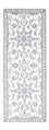 Läufer Perser - Nain - 200 x 77 cm - silber