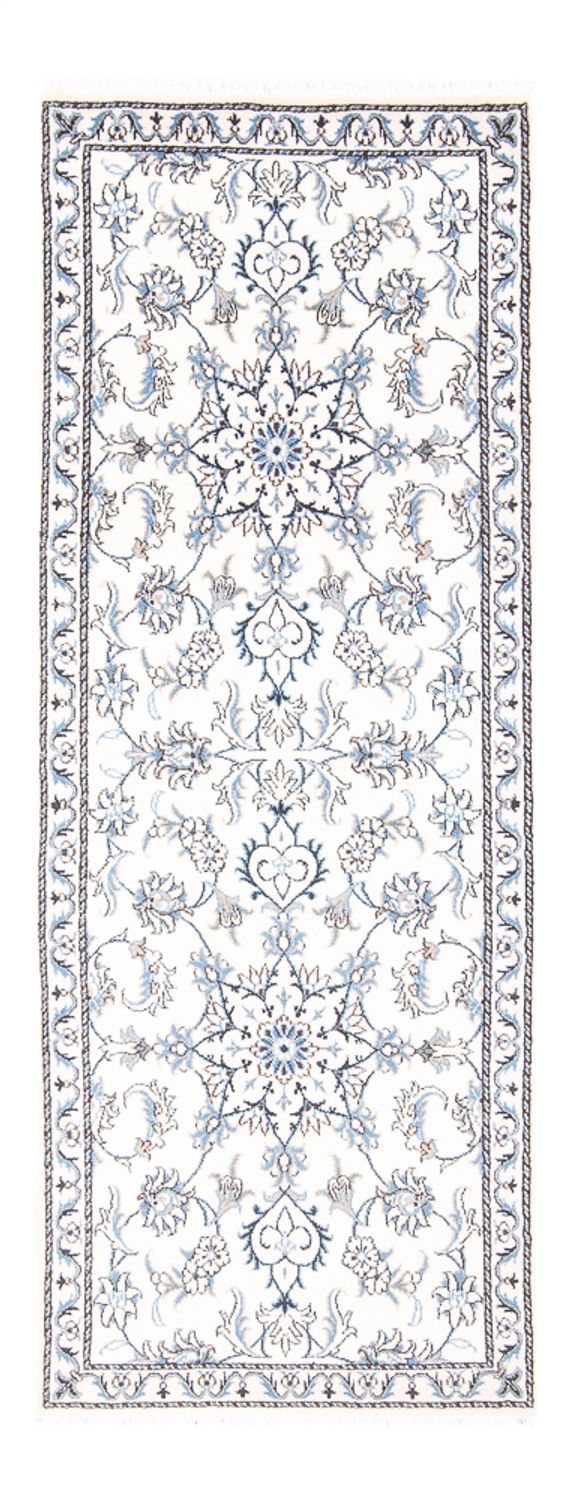 Läufer Perser - Nain - 200 x 77 cm - silber