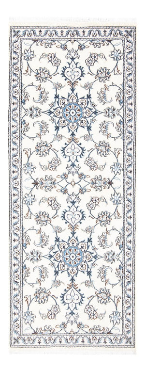 Läufer Perser - Nain - 197 x 76 cm - silber