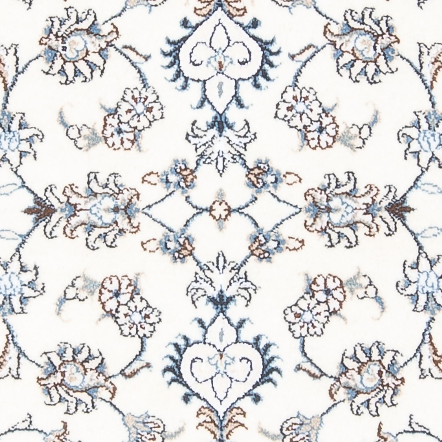 Tapis de couloir Tapis persan - Nain - 197 x 76 cm - argent