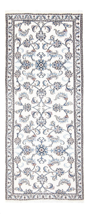 Läufer Perser - Nain - 202 x 78 cm - silber
