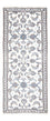 Tapis de couloir Tapis persan - Nain - 202 x 78 cm - argent