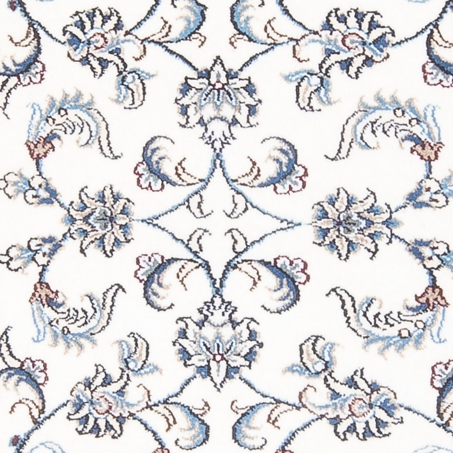 Tapis de couloir Tapis persan - Nain - 202 x 78 cm - argent