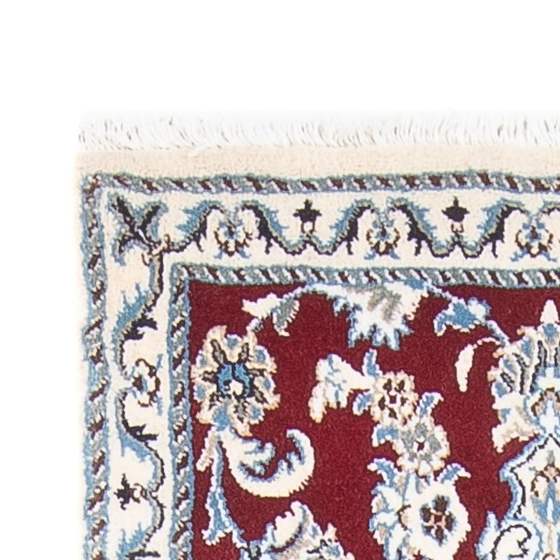 Tapis de couloir Tapis persan - Nain - 206 x 76 cm - rouge