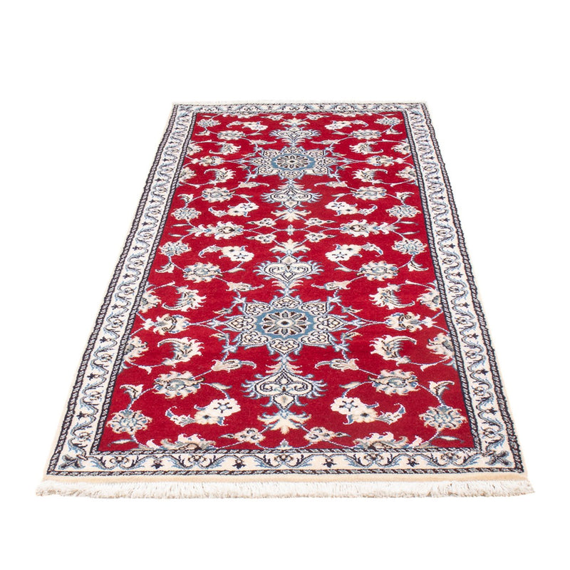 Tapis de couloir Tapis persan - Nain - 200 x 78 cm - rouge