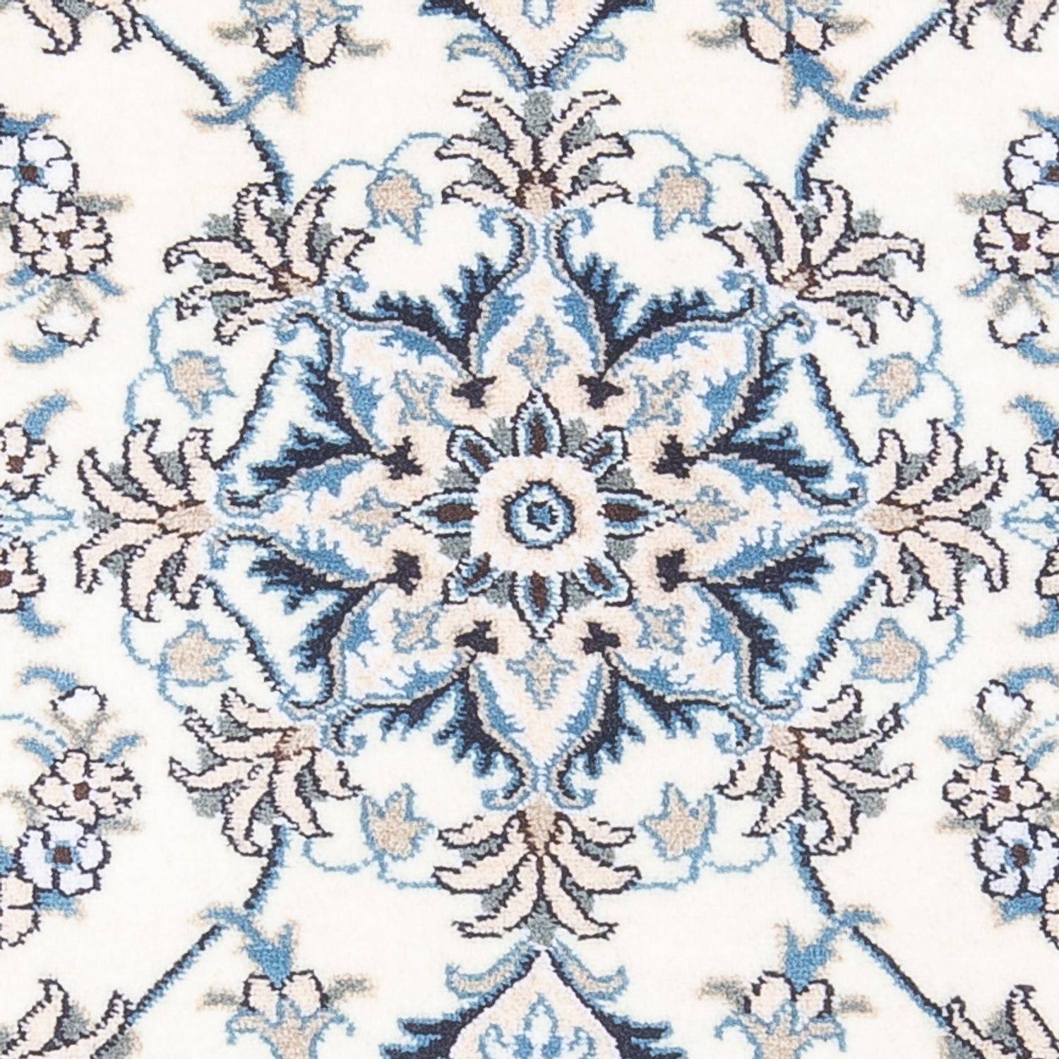 Tapis persan - Nain - 140 x 90 cm - argent