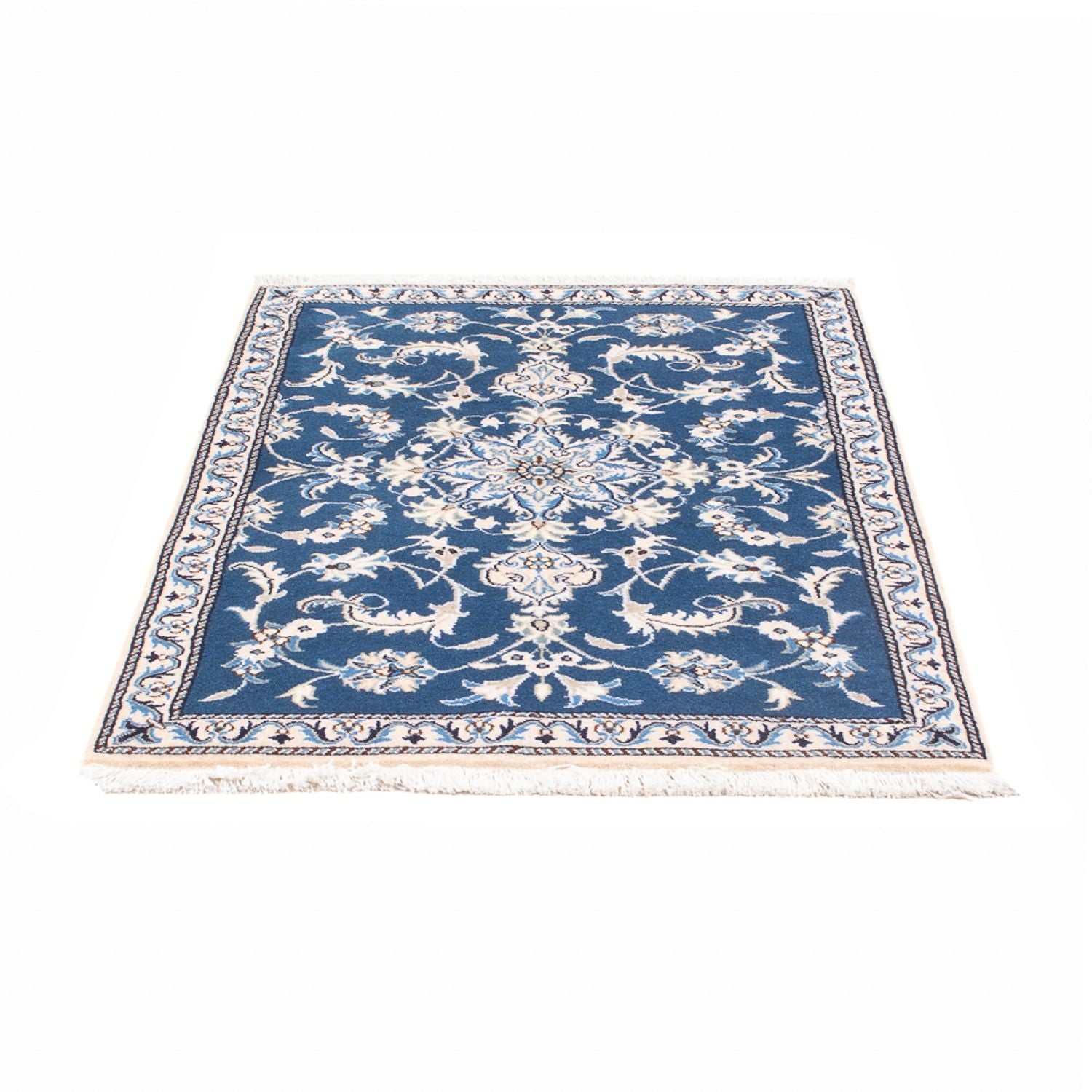 Perserteppich - Nain - 140 x 90 cm - blau