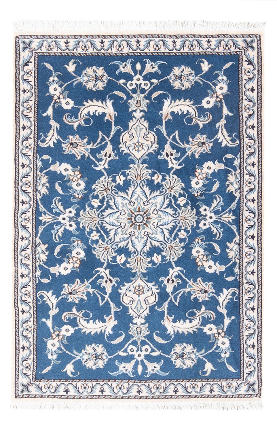 Perserteppich - Nain - 140 x 90 cm - blau