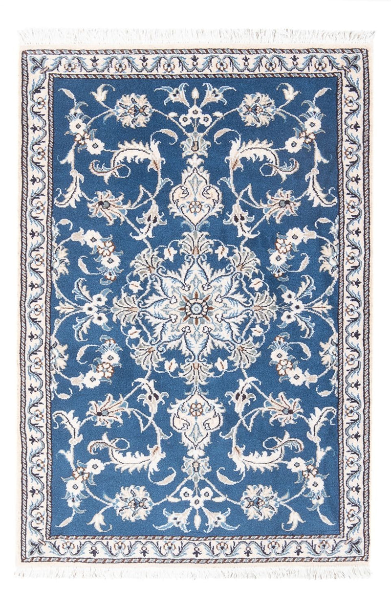 Perserteppich - Nain - 140 x 90 cm - blau