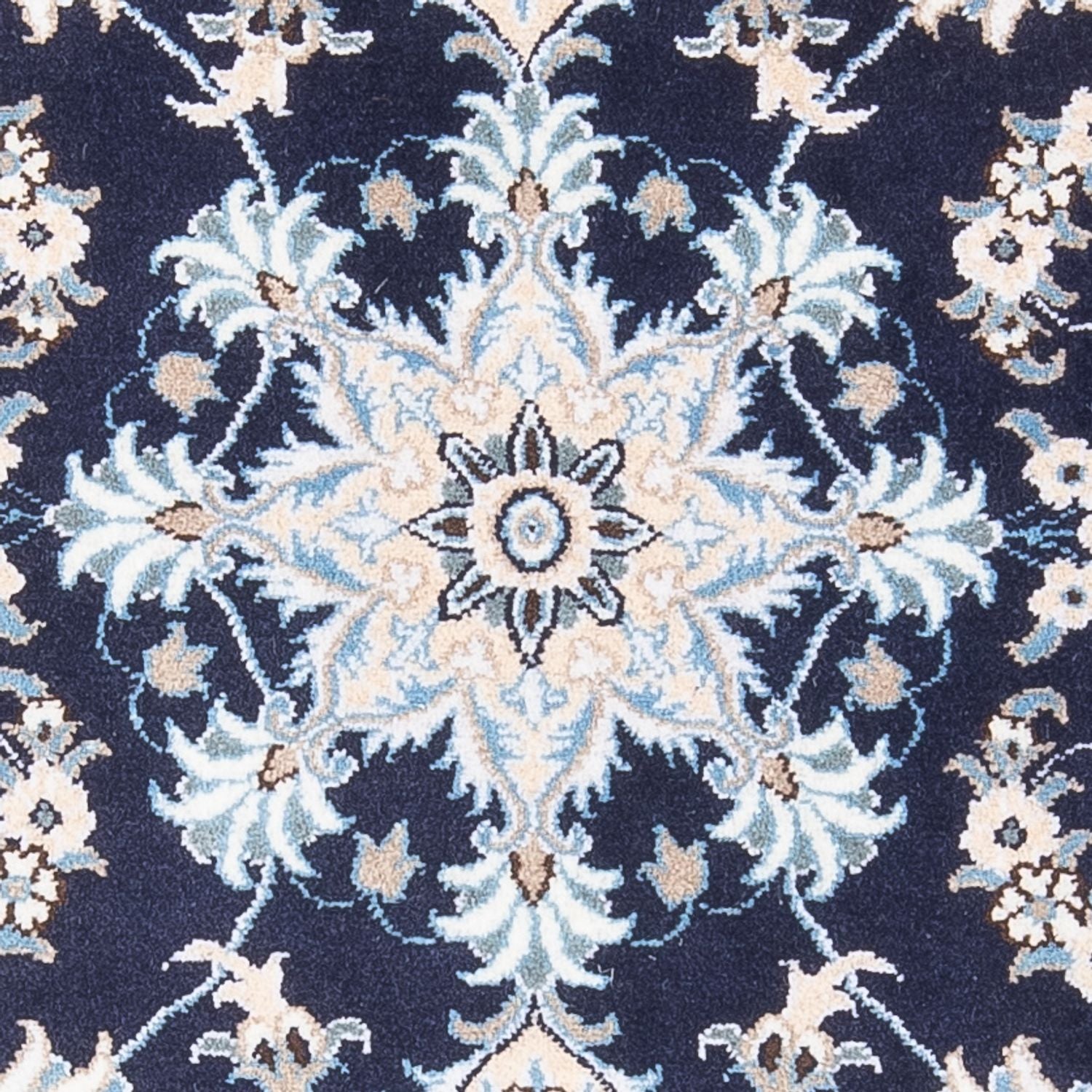 Perserteppich - Nain - 140 x 90 cm - dunkelblau