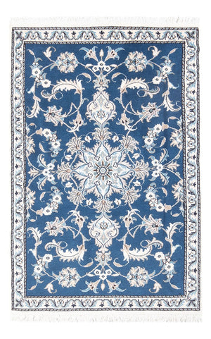 Perserteppich - Nain - 140 x 90 cm - blau