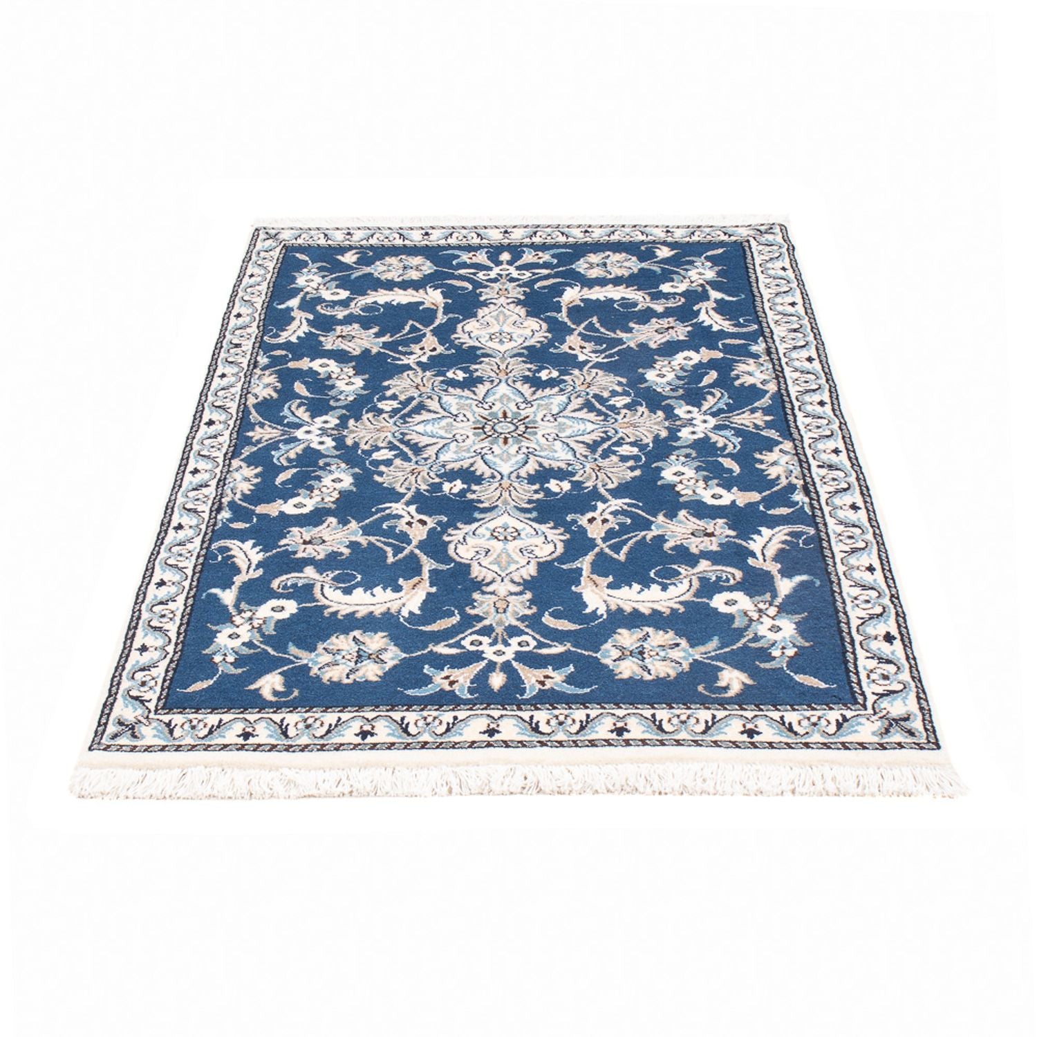 Perserteppich - Nain - 140 x 90 cm - blau