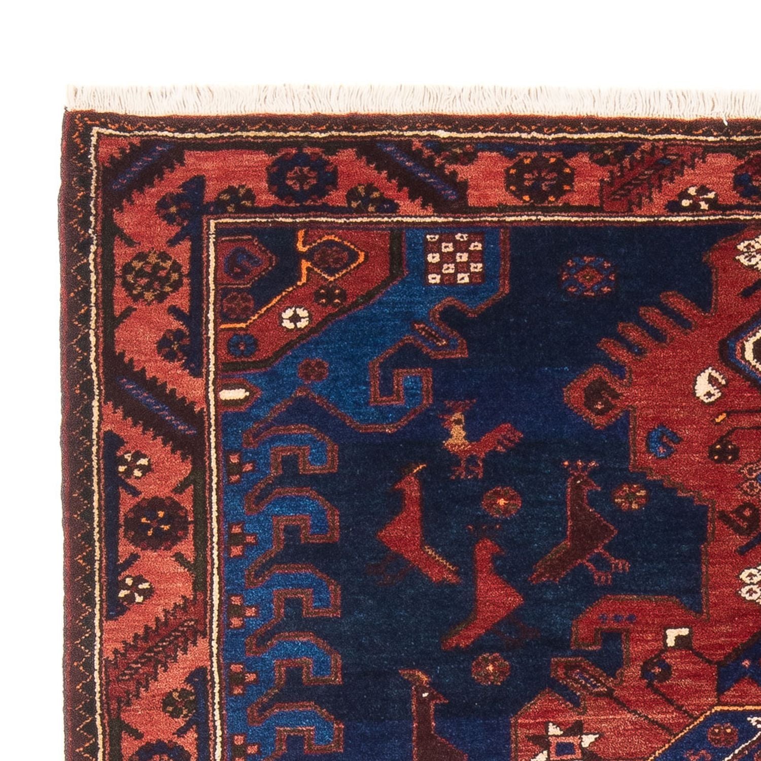 Tapis persan - Nomadic - 197 x 136 cm - bleu