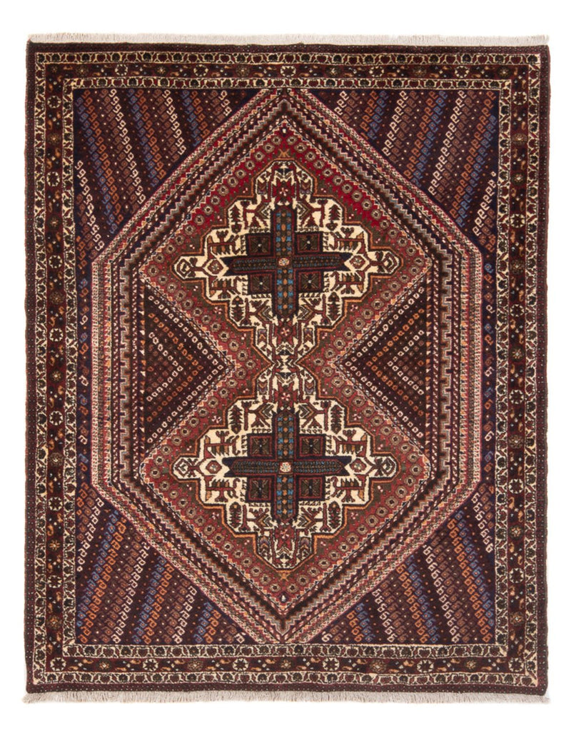 Tapis persan - Nomadic - 180 x 138 cm - rouge