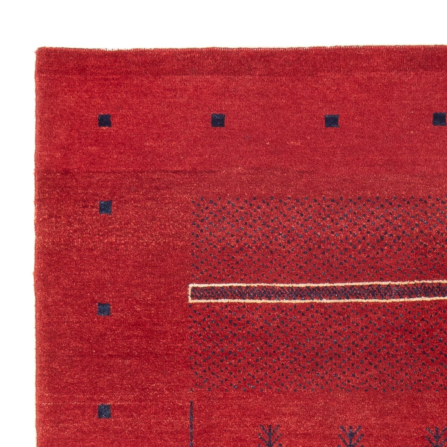 Tapis Gabbeh - Persan - 185 x 125 cm - rouge