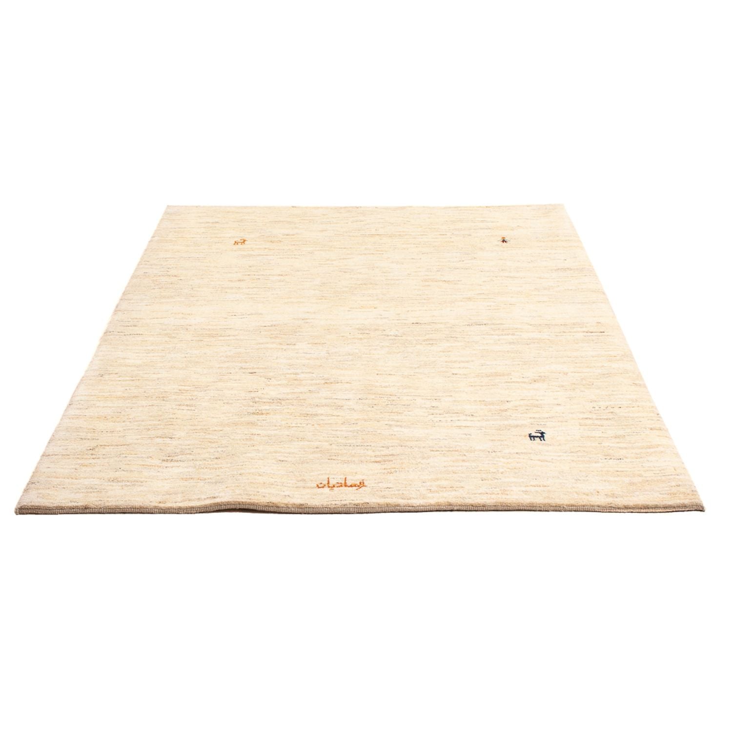 Tapis Gabbeh - Persan - 170 x 120 cm - argent