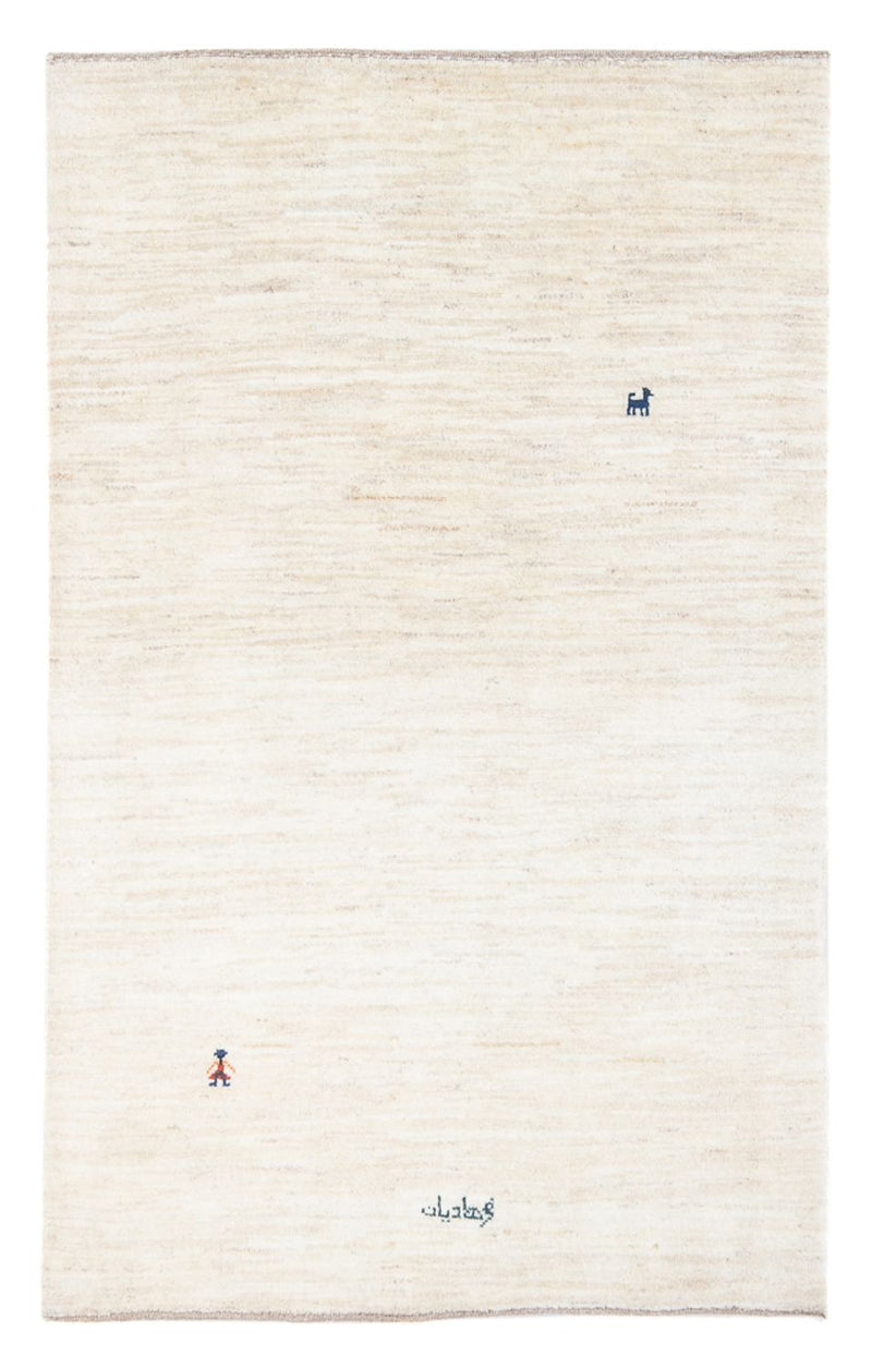 Tapis Gabbeh - Persan - 163 x 110 cm - gris clair