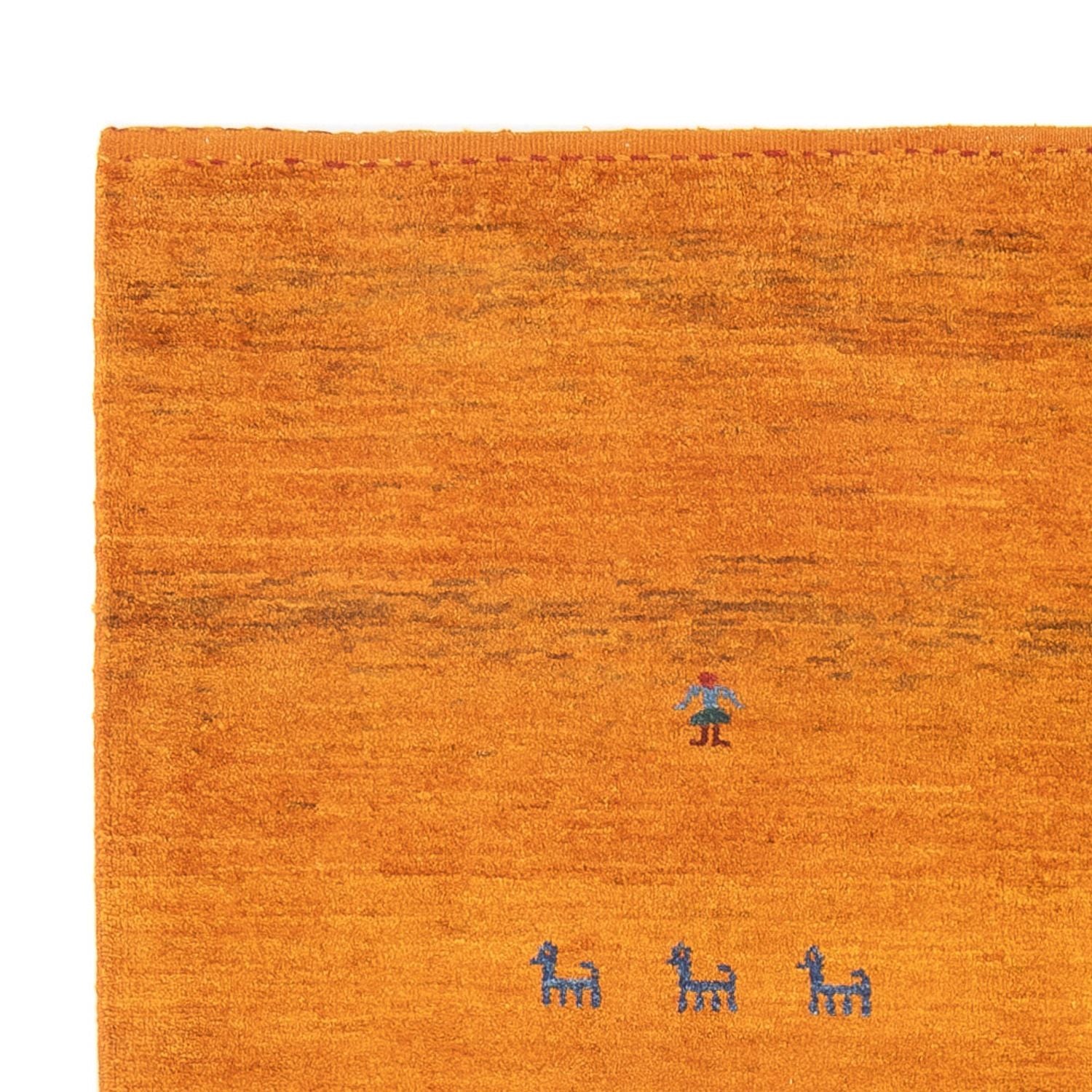Tapis Gabbeh - Persan - 176 x 115 cm - orange