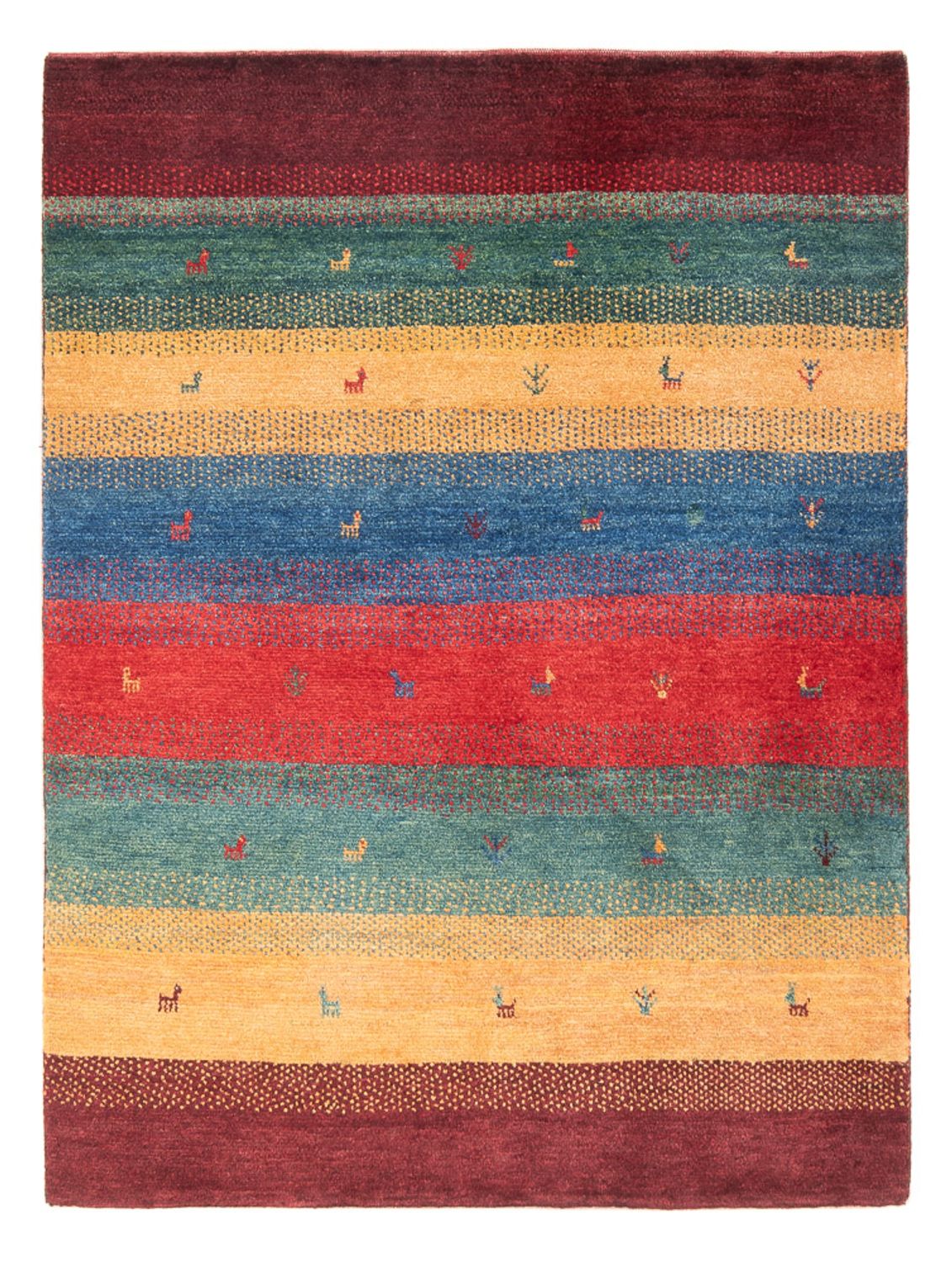 Gabbeh Teppich - Perser - 160 x 120 cm - mehrfarbig