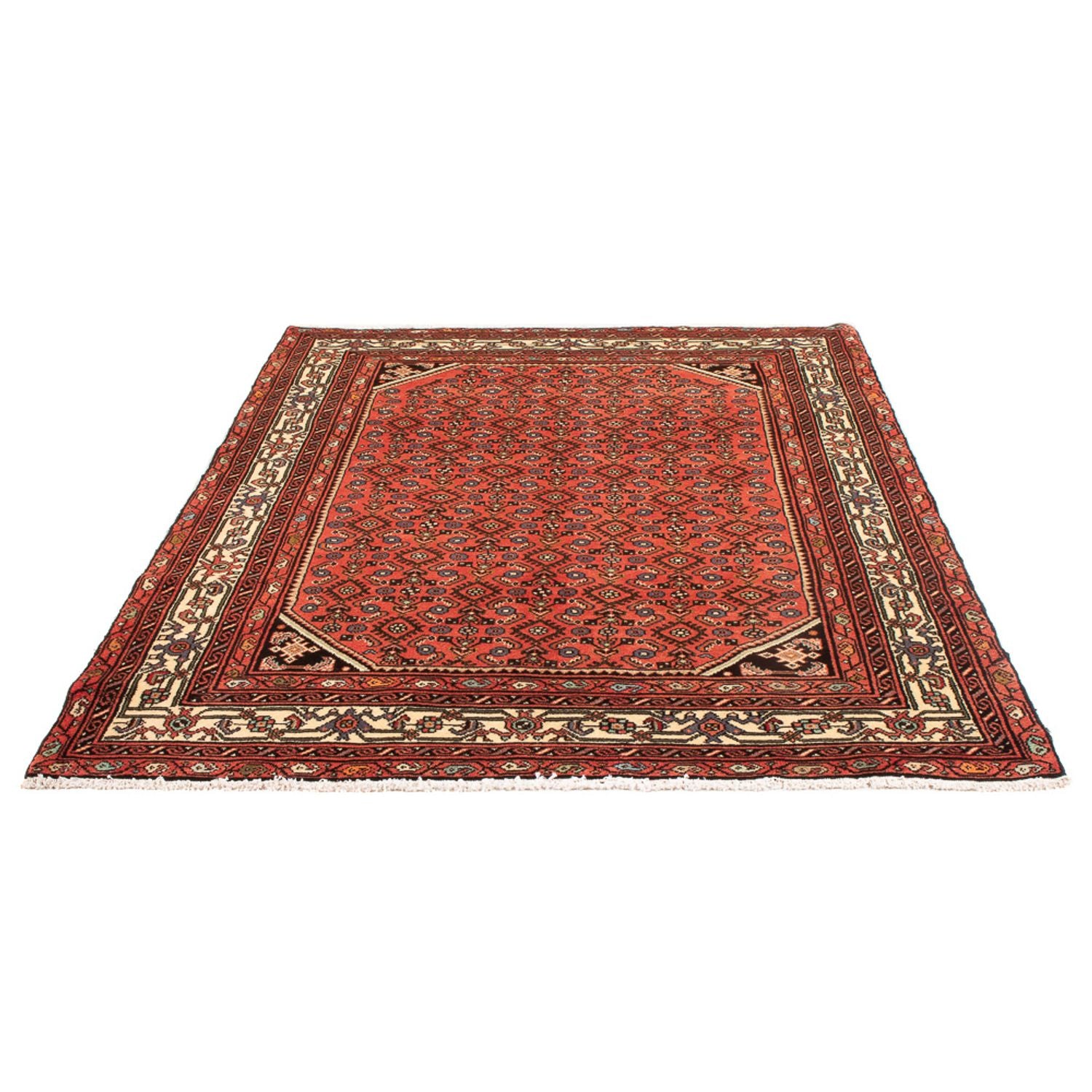 Tapis persan - Nomadic - 196 x 144 cm - rouge