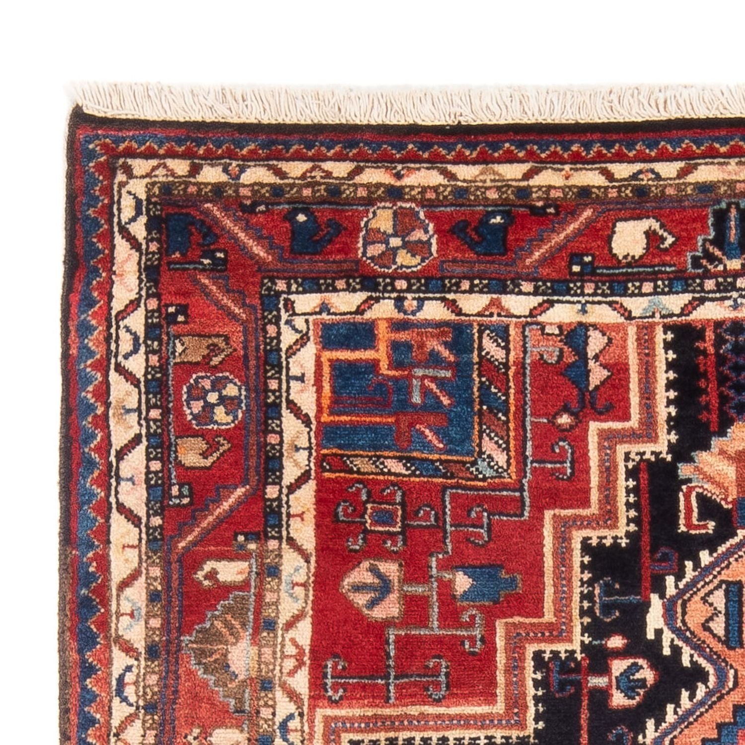 Tapis persan - Nomadic - 165 x 111 cm - bleu foncé