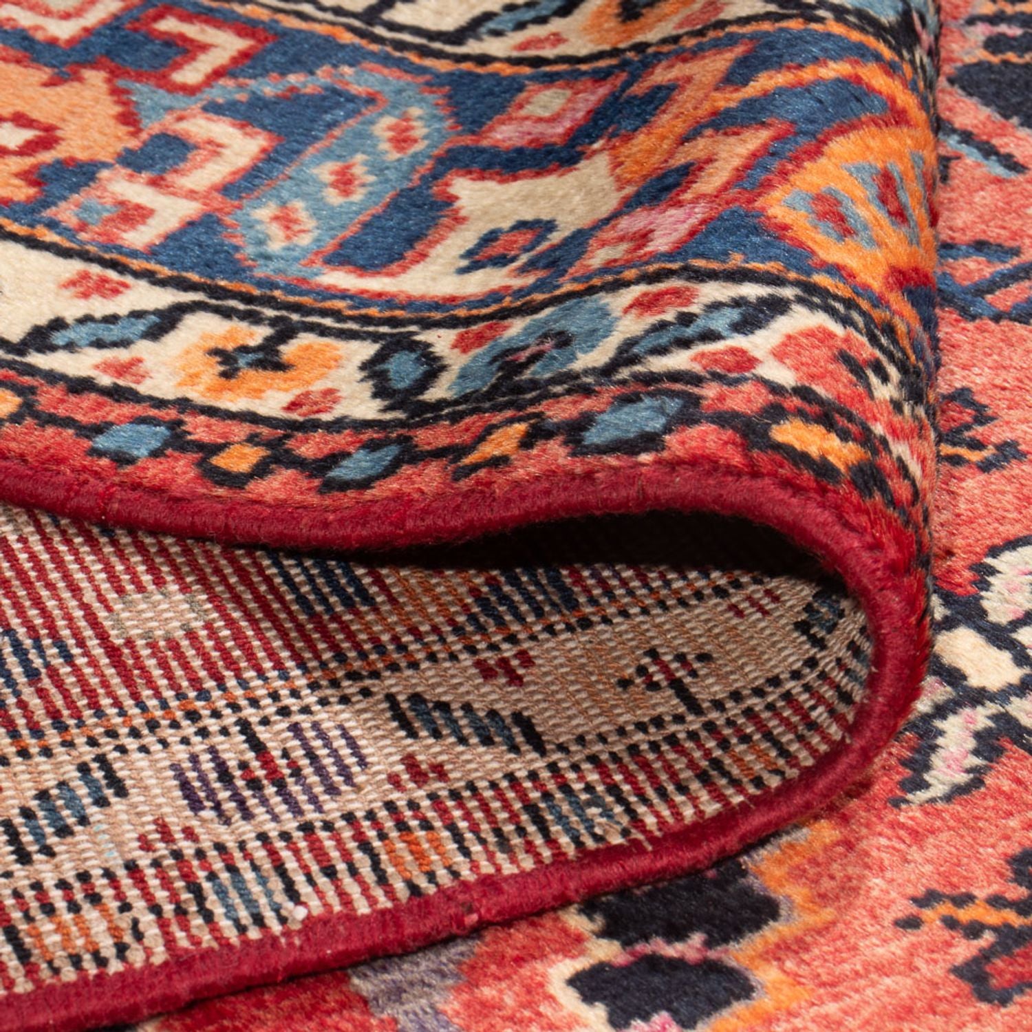 Tapis persan - Nomadic - 248 x 148 cm - rouge clair