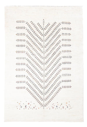Tapis Gabbeh - Loribaft Persan - 233 x 166 cm - blanc