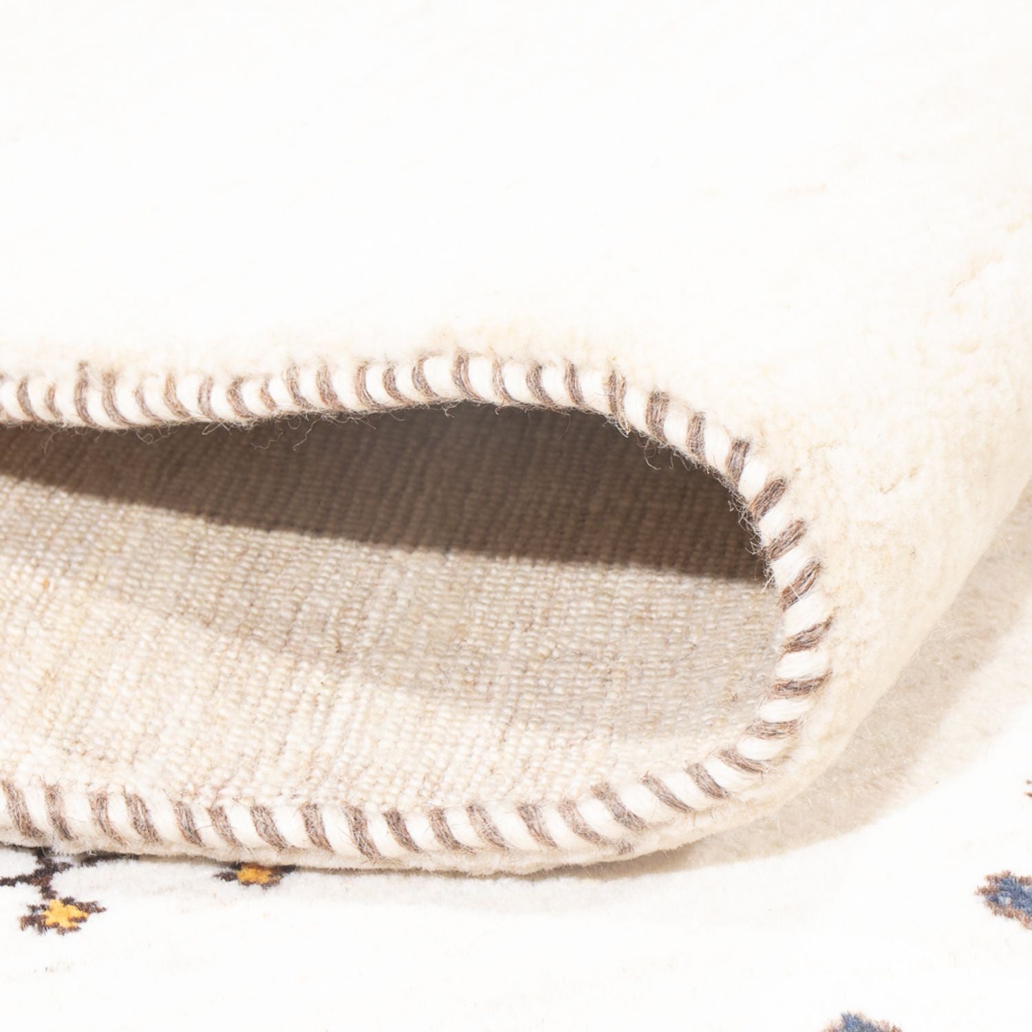 Tapis Gabbeh - Loribaft Persan - 233 x 166 cm - blanc