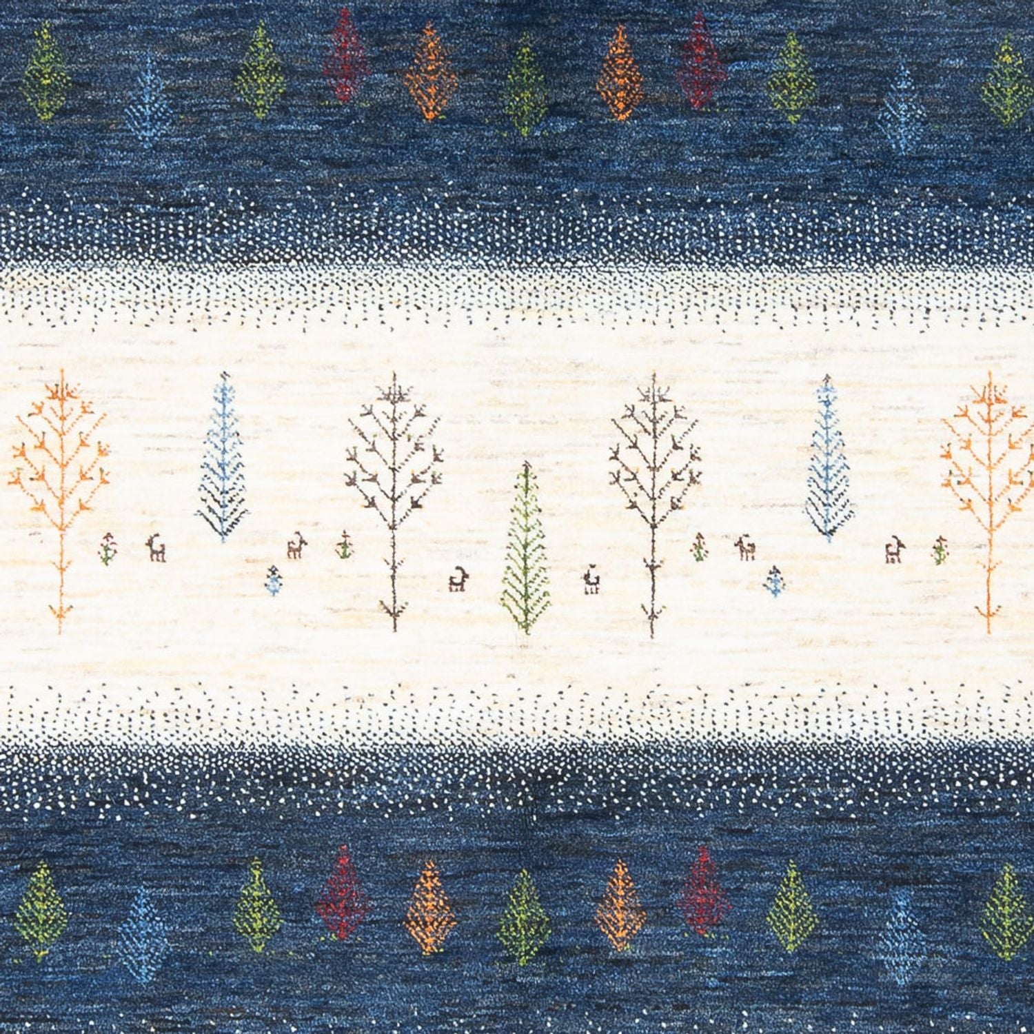Tapis Gabbeh - Loribaft Persan - 247 x 181 cm - multicolore