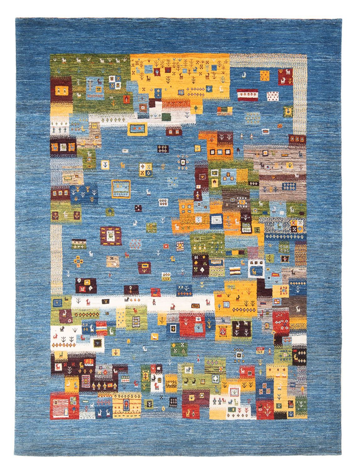 Tapis Gabbeh - Loribaft Persan - 237 x 180 cm - multicolore