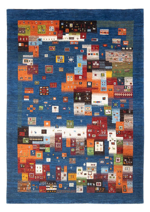 Tapis Gabbeh - Loribaft Persan - 254 x 178 cm - multicolore