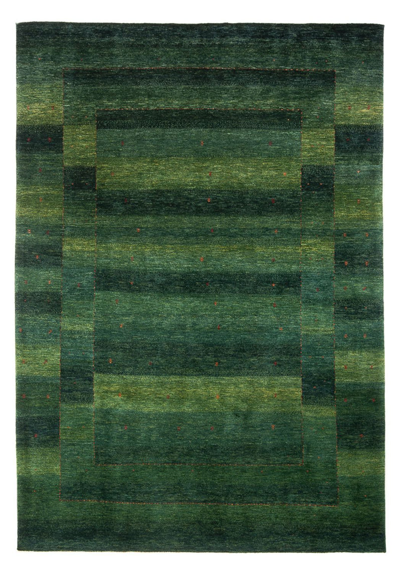 Tapis Gabbeh - Loribaft Persan - 322 x 213 cm - vert foncé