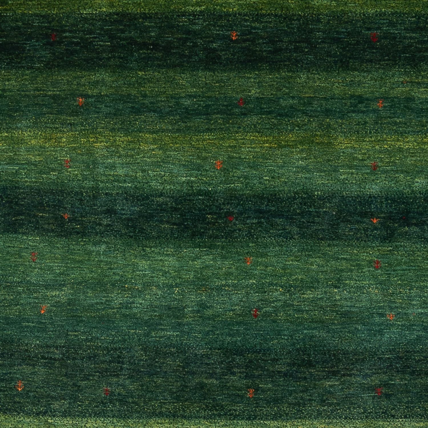 Tapis Gabbeh - Loribaft Persan - 322 x 213 cm - vert foncé