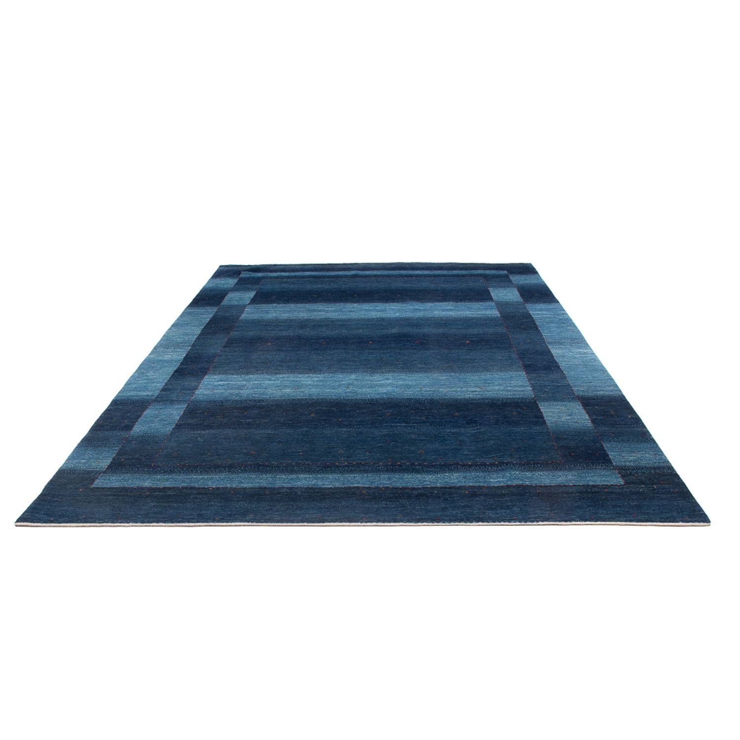 Gabbeh Teppich - Loribaft Perser - 331 x 222 cm - seeblau