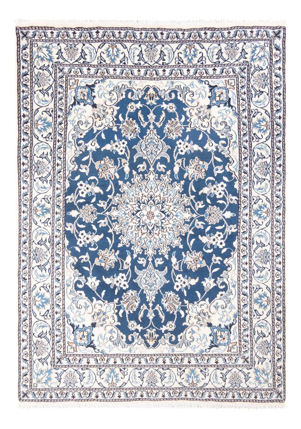Tapis persan - Nain - Royal - 212 x 145 cm - bleu