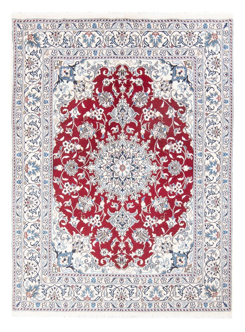 Tapis persan - Nain - Royal - 197 x 142 cm - rouge