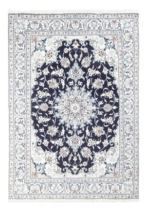 Tapis persan - Nain - Royal - 209 x 149 cm - bleu foncé