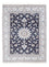 Tapis persan - Nain - Royal - 196 x 145 cm - bleu foncé