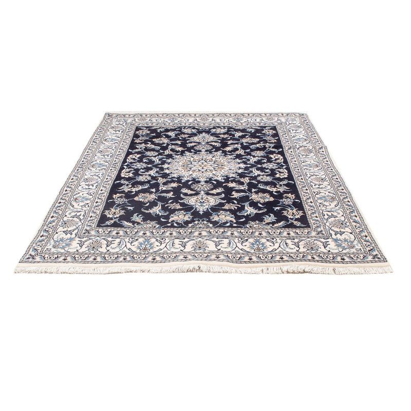 Tapis persan - Nain - Royal - 196 x 145 cm - bleu foncé