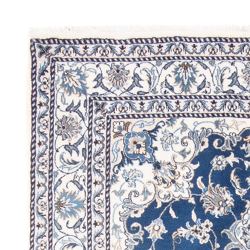 Tapis persan - Nain - Royal - 205 x 149 cm - bleu foncé