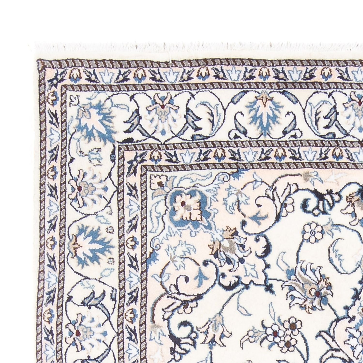Tapis persan - Nain - Royal - 197 x 147 cm - crème