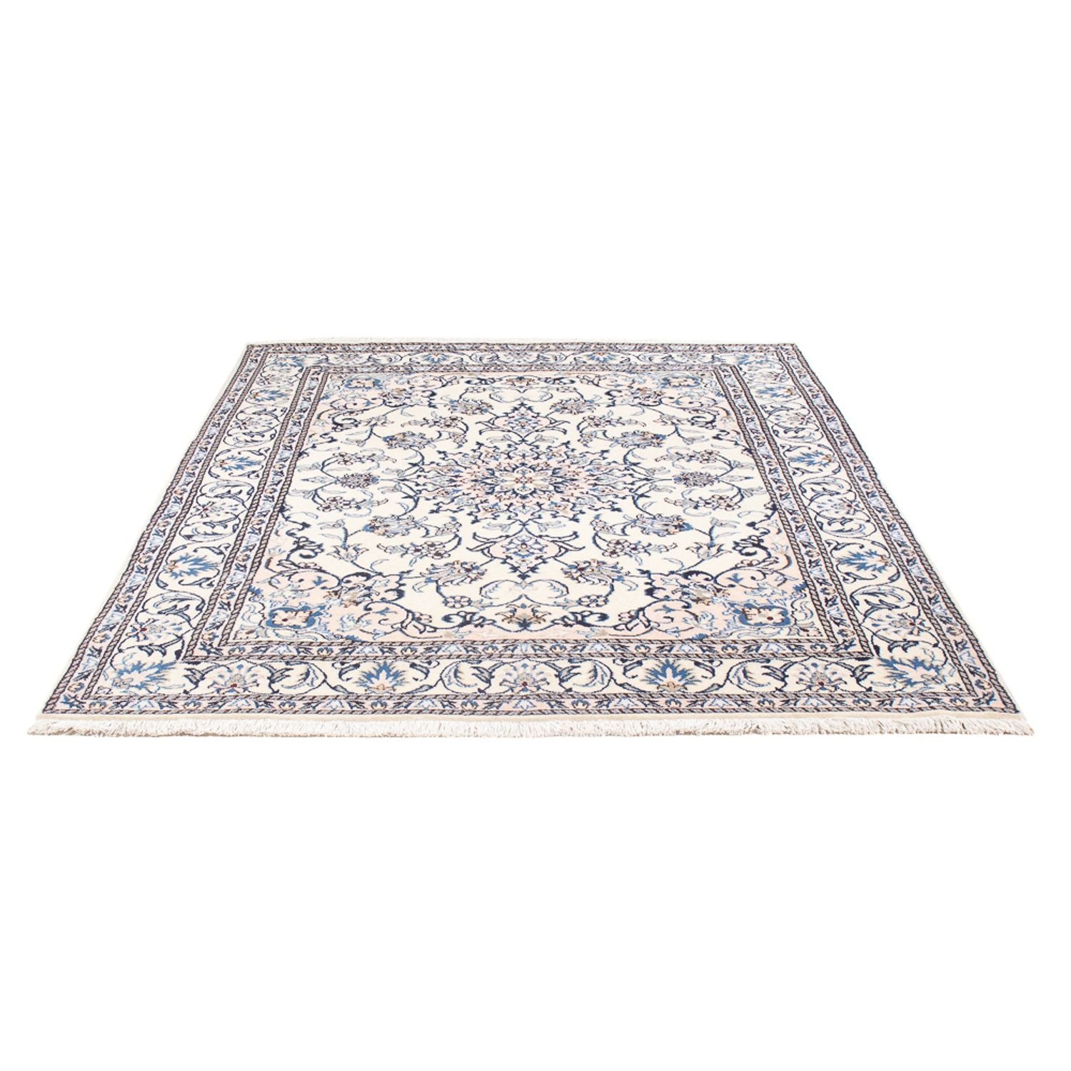 Tapis persan - Nain - Royal - 197 x 147 cm - crème