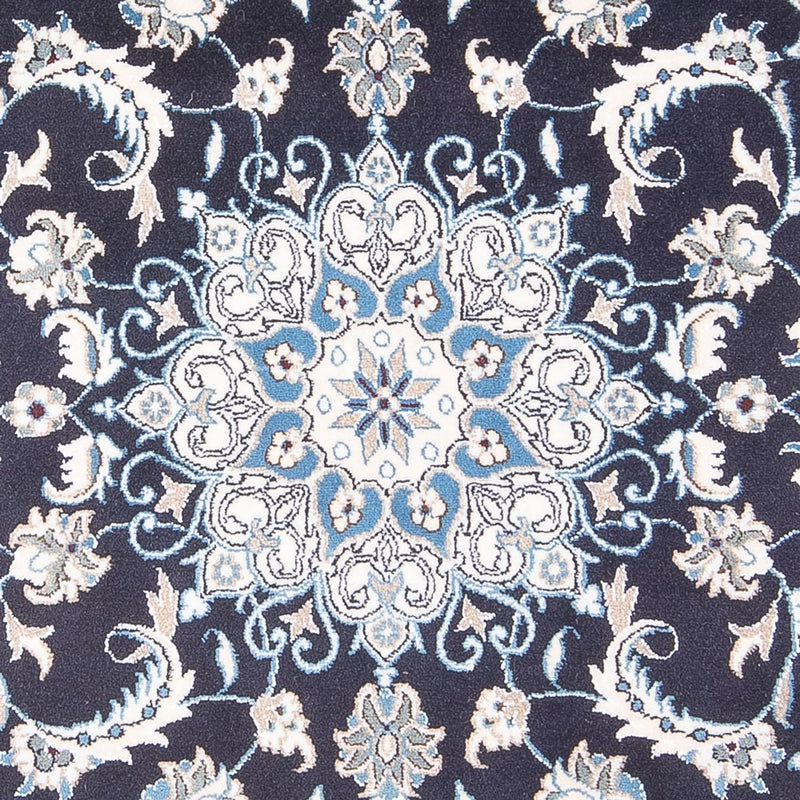 Tapis persan - Nain - 200 x 115 cm - bleu foncé