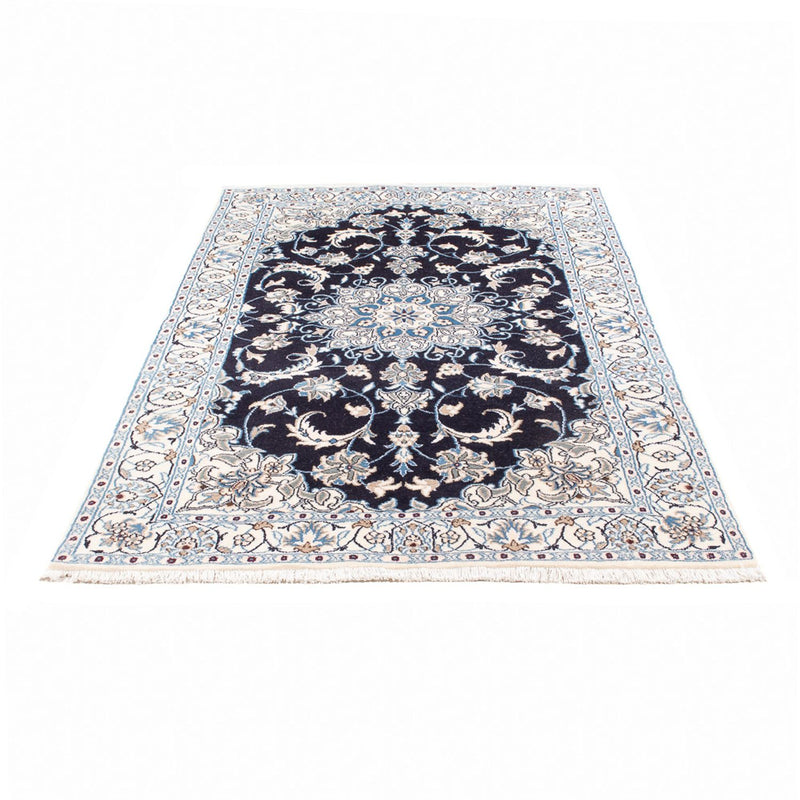 Tapis persan - Nain - 200 x 115 cm - bleu foncé