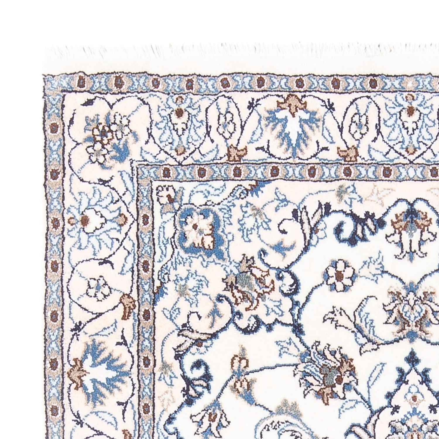 Tapis persan - Nain - 188 x 116 cm - crème