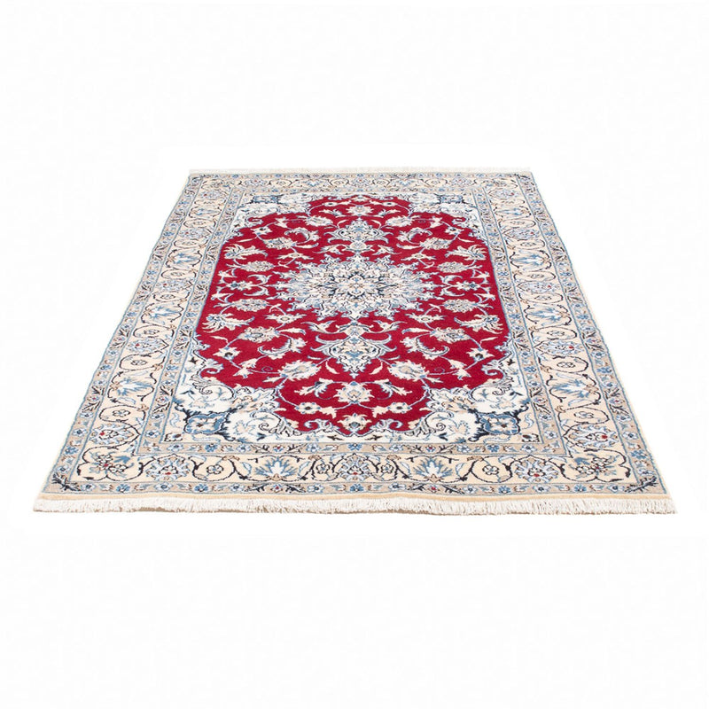 Tapis persan - Nain - 201 x 117 cm - rouge