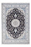 Tapis persan - Nain - 234 x 166 cm - bleu foncé