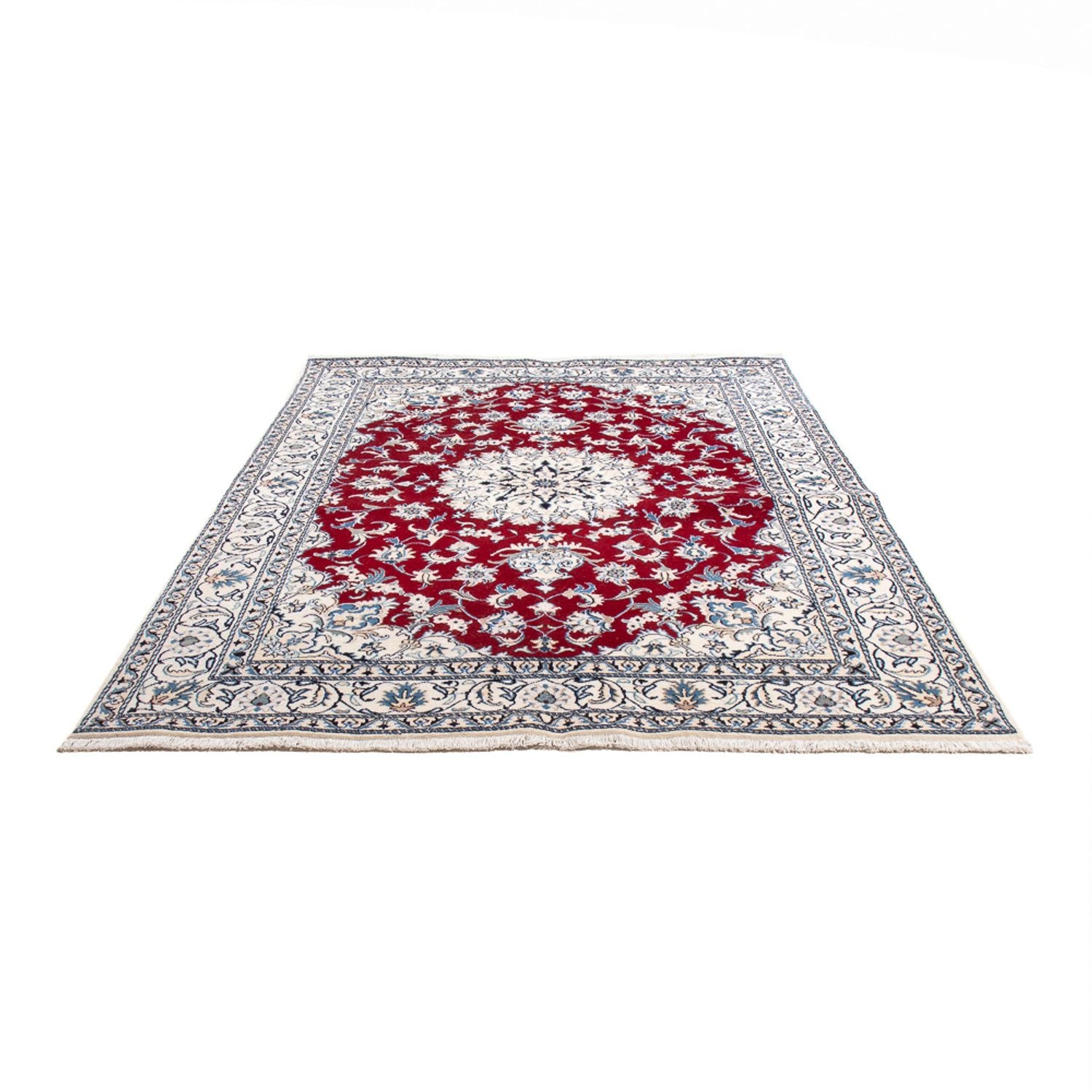Tapis persan - Nain - 233 x 165 cm - rouge