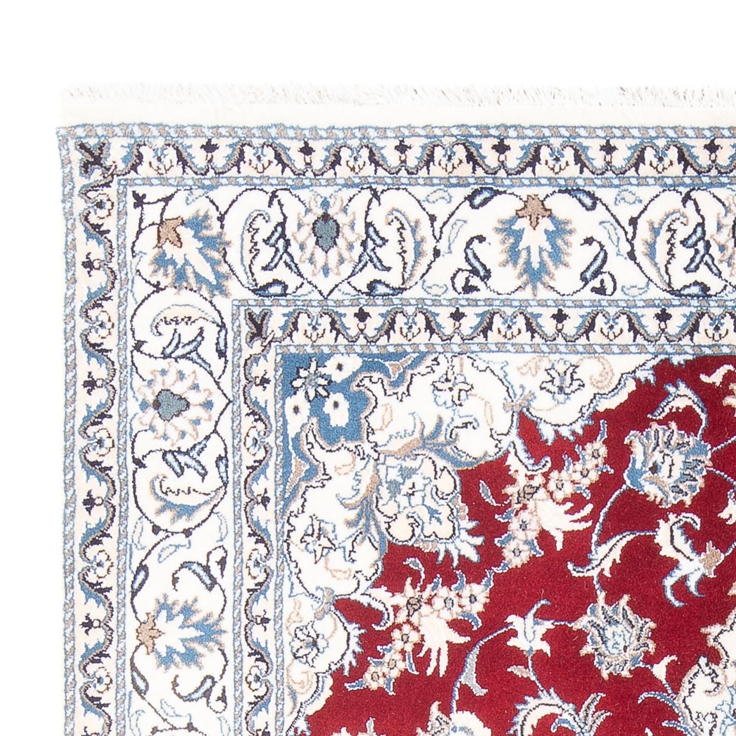 Tapis persan - Nain - 234 x 165 cm - rouge