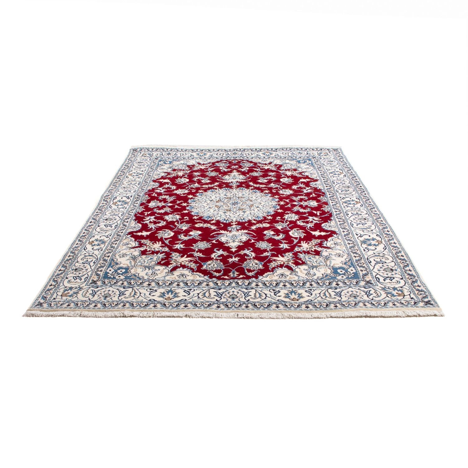 Tapis persan - Nain - 234 x 165 cm - rouge